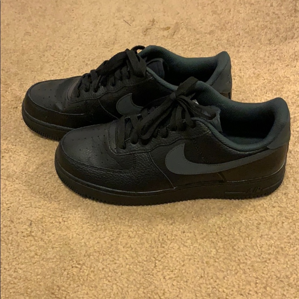 Black & Grey Nike Air Force 1s